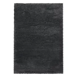 Hochflor Teppich Grau Fluffy 160x230 Cm