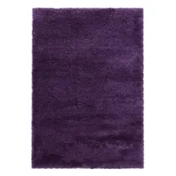 Hochflor Teppich Lila Fluffy 140x200 cm