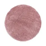 Möbelix Hochflor Teppich Rosa Fluffy Rund Ø 200 Cm
