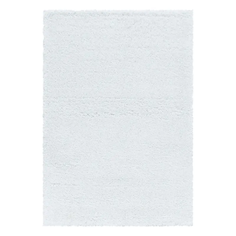 Hochflor Teppich Weiß Fluffy 140x200 Cm