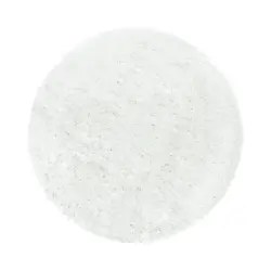 Hochflor Teppich Weiß Fluffy Rund Ø 200 Cm