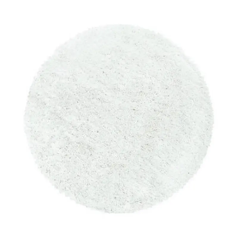 Hochflor Teppich Weiß Fluffy Rund Ø 160 Cm