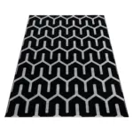 Möbelix Webteppich Schwarz Naturfaser Costa 140x200 cm