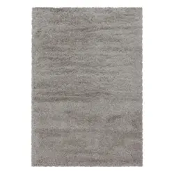 Hochflor Teppich Beige Naturfaser Fluffy 160x230 Cm