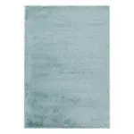 Möbelix Hochflor Teppich Blau Naturfaser Fluffy 140x200 Cm