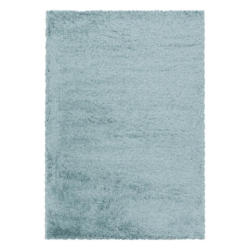 Hochflor Teppich Blau Naturfaser Fluffz 240x340 Cm