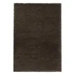 Möbelix Hochflor Teppich Braun Naturfaser Fluffy 80x250 cm