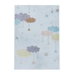 Kinderteppich Stern Weiß Lucky 160x230 Cm