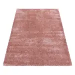 Möbelix Hochflor Teppich Rosa Naturfaser Brilliant 140x200cm