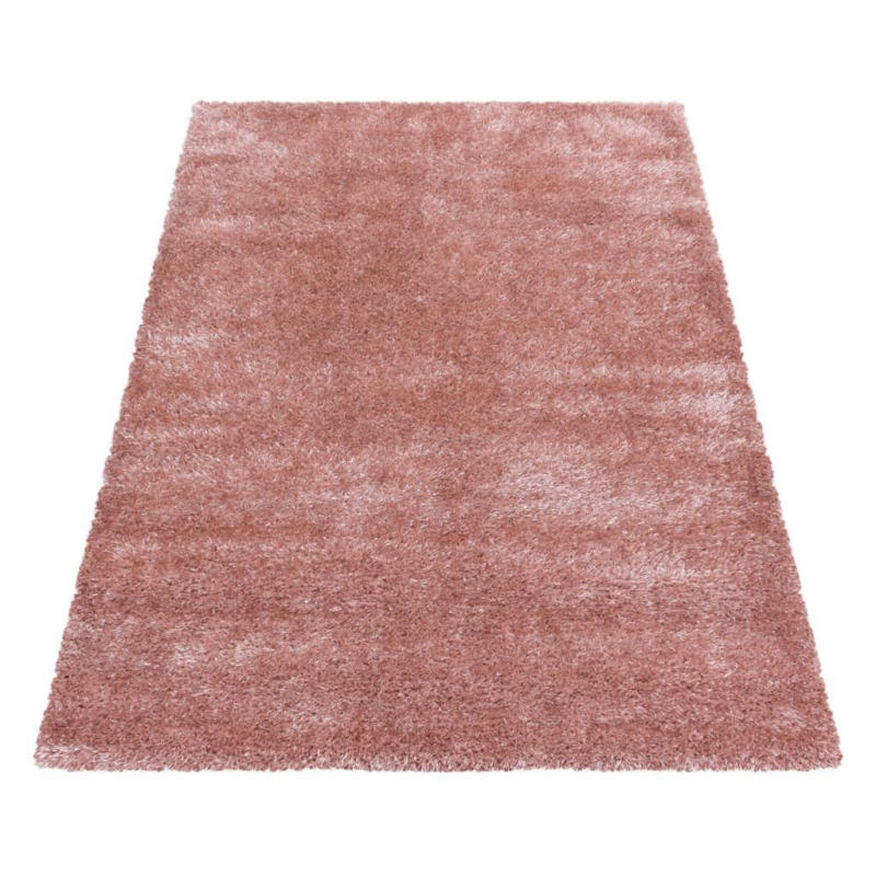 Hochflor Teppich Rosa Naturfaser Brilliant 80x150 cm