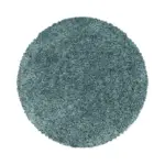 Möbelix Hochflor Teppich Hellblau Naturfaser Sydney Ø 160 Cm