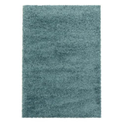 Hochflor Teppich Hellblau Naturfaser Sydney 160x230 cm