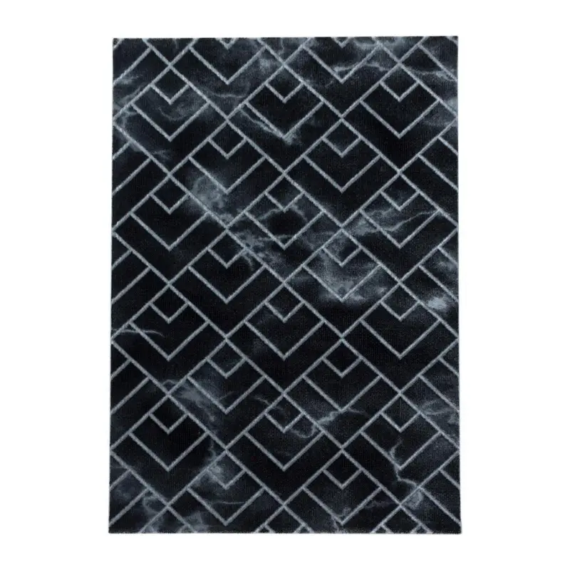 Webteppich Silber Naturfaser Naxos 160x230 Cm