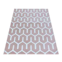 Webteppich Pink Naturfaser Costa 200x290 Cm