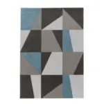 M&ouml;belix Webteppich Blau/grau/wei&szlig; Naturfaser Efor 140x200 Cm