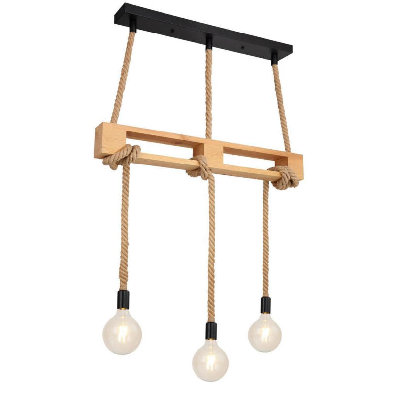 Häneleuchte H: 120 cm 3-Flammig, Industrial Style