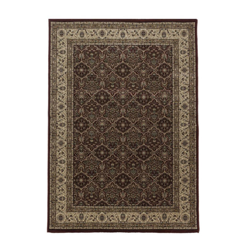 Orientalischer Webteppich Rot Naturfaser Kashmir 80x150 Cm