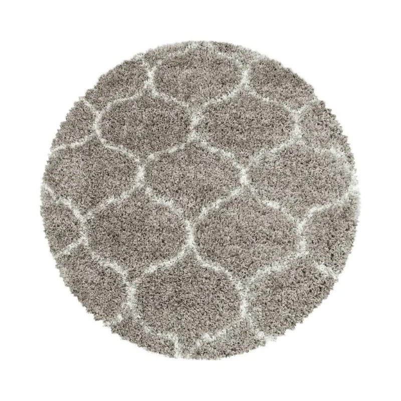 Webteppich Beige Naturfaser Salsa Ø 160 Cm