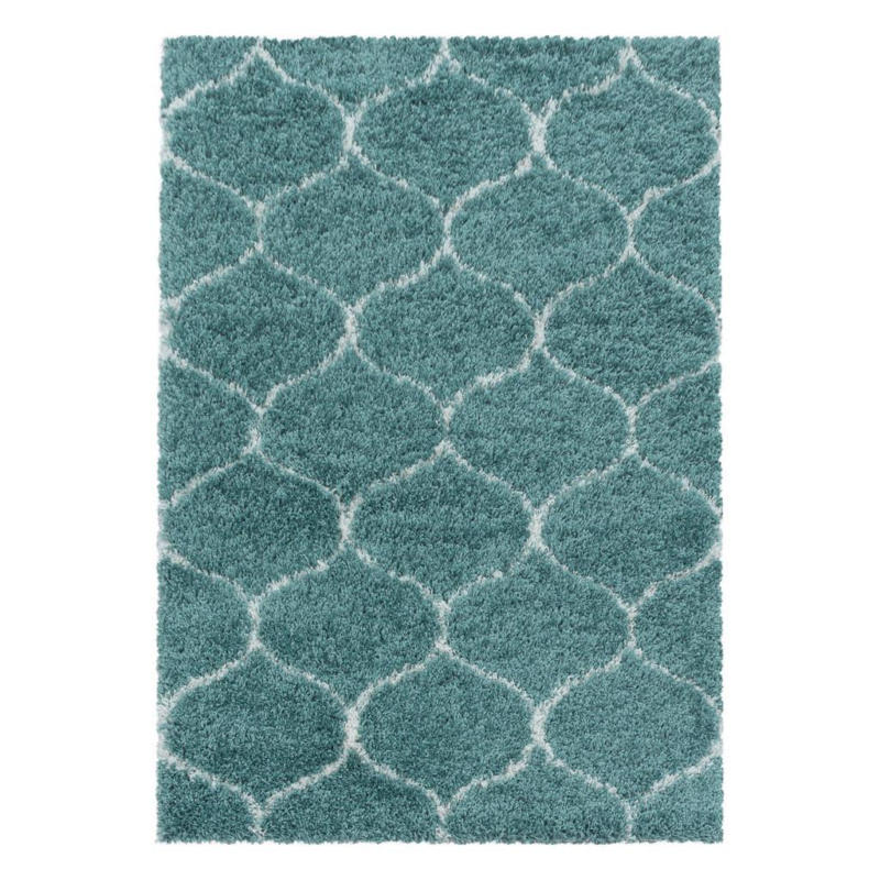Webteppich Blau Naturfaser Salsa 280x370 Cm