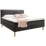 Möbelix Boxspringbett mit Topper 180x200 Greta Anthrazit