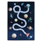 Möbelix Spielteppich Weltraum Dunkelblau/bunt Play 140x200cm