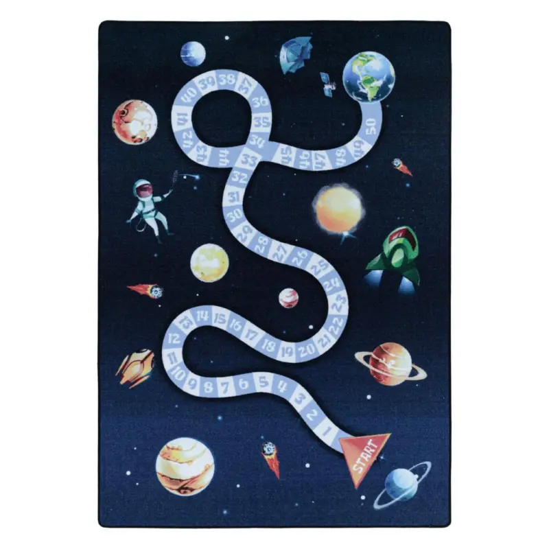 Spielteppich Weltraum Dunkelblau/bunt Play 140x200cm
