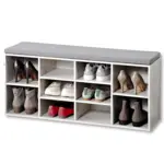 Möbelix Schuhschrank Weiß Mit Sitzkissen 10 Fächer B: 104 Cm
