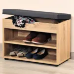 Möbelix Garderobenbank Eiche Dekor Mit Sitzkissen 2 Fächer B: 60 Cm