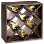 Möbelix Weinregal Holz Braun 20 Flaschen Bxh: 50x25 Cm