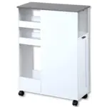 Möbelix Eckregal Mit Rollen + Eimer B: 25 Cm Weiß