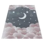 Möbelix Kinderteppich Wolken-mond Rosa Funny Pink 120x170 Cm