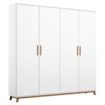 Möbelix Drehtürenschrank 181 Cm Carlsson Weiß