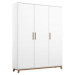 Möbelix Drehtürenschrank 136 Cm Carlsson Weiß