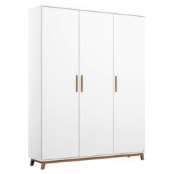 Drehtürenschrank 136 cm Carlsson Weiß