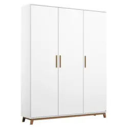 Drehtürenschrank 136 Cm Carlsson Weiß