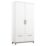 Möbelix Drehtürenschrank 92 Cm Carlsson Weiß