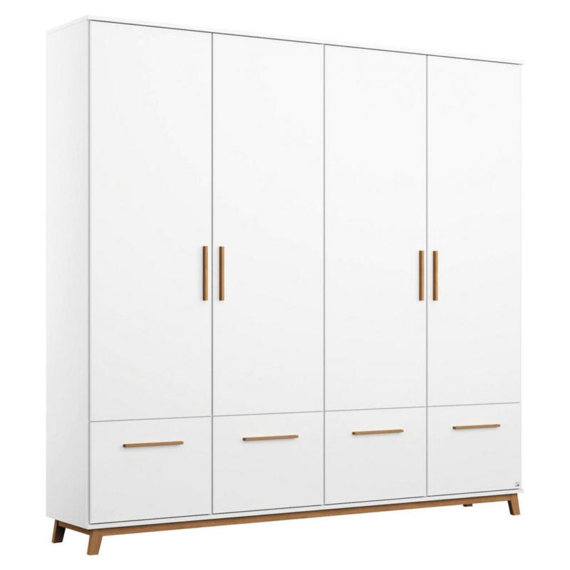 Drehtürenschrank 181 cm Carlsson Weiß