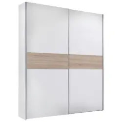 Schwebetürenschrank B: 170 Cm Puls, Weiß/eiche Dekor