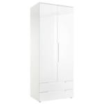 Möbelix Drehtürenschrank +schubladen B: 84 cm Spice, Weiß