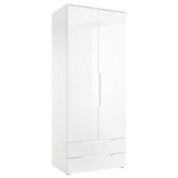 Drehtürenschrank +schubladen B: 84 Cm Spice, Weiß