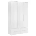 Möbelix Drehtürenschrank +schubladen B: 126 cm Spice, Weiß