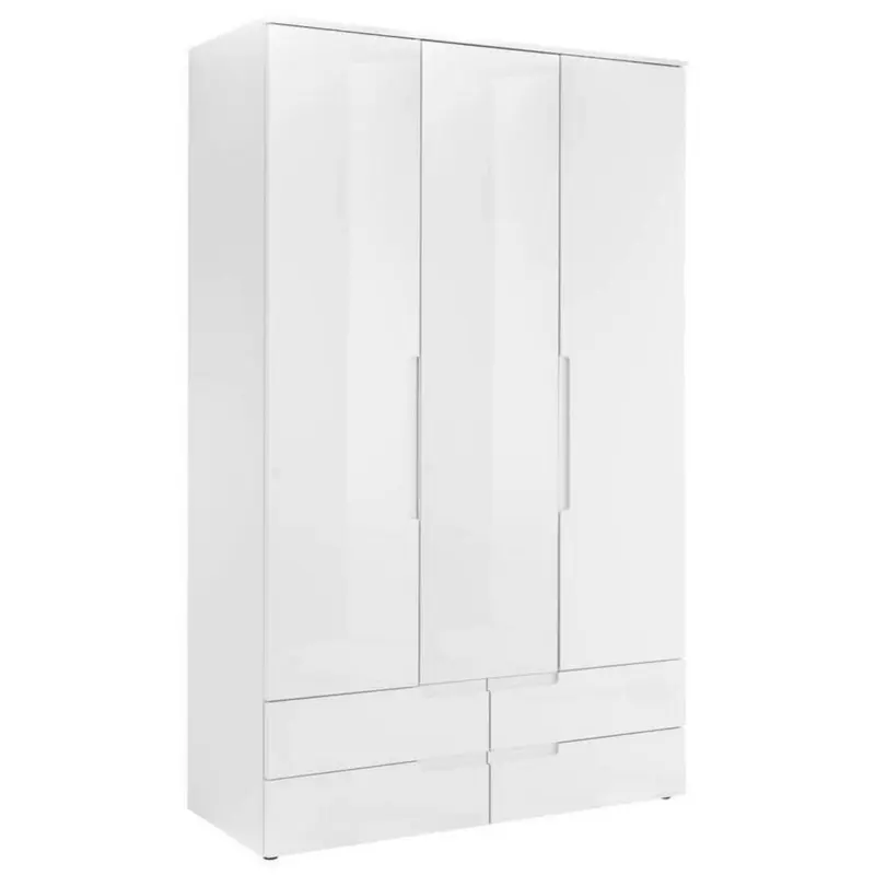 Drehtürenschrank +schubladen B: 126 cm Spice, Weiß