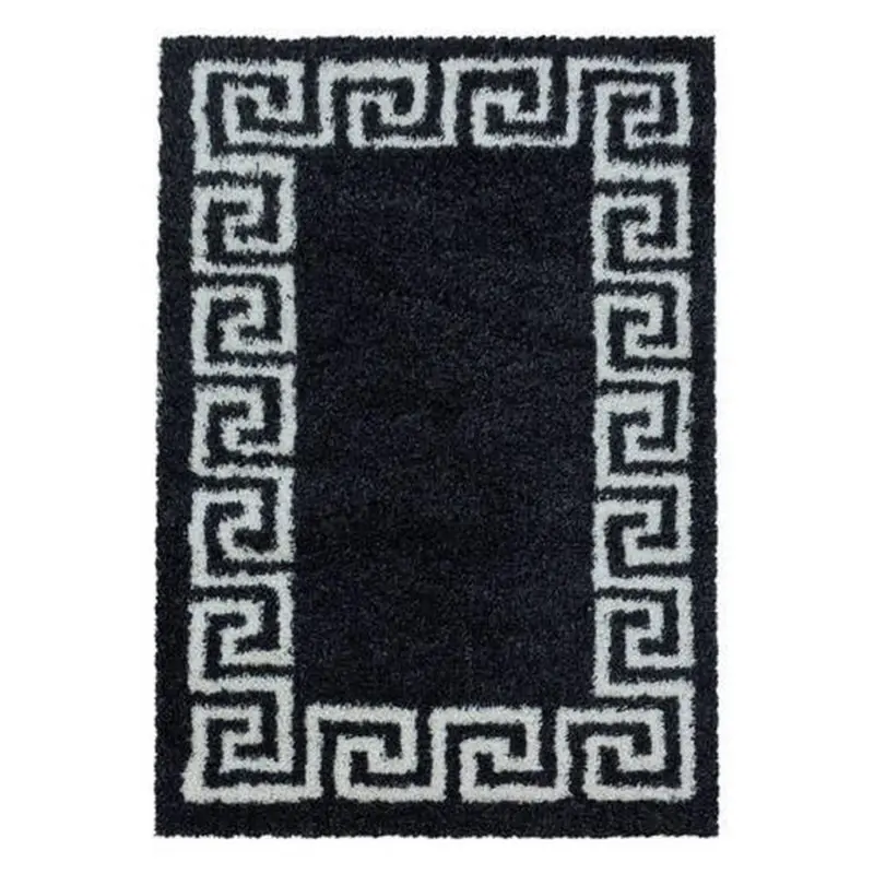 Hochflor Teppich Anthrazit Naturfaser Hera 160x230 Cm