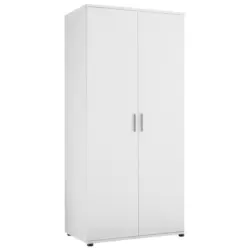 Kinderkleiderschrank B: 90 cm Bibo, Weiß