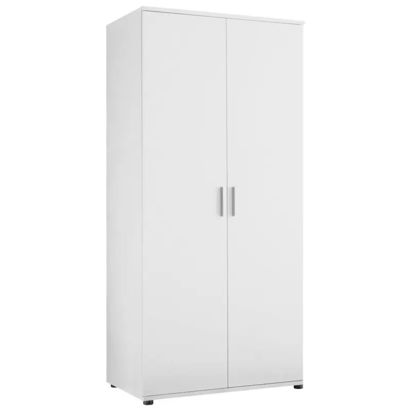 Kinderkleiderschrank B: 90 cm Bibo, Weiß