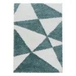 Möbelix Hochflor Teppich Blau Naturfaser Tango 200x290 Cm