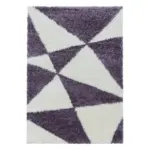 Möbelix Hochflor Teppich Lila Naturfaser Tango 140x200 Cm