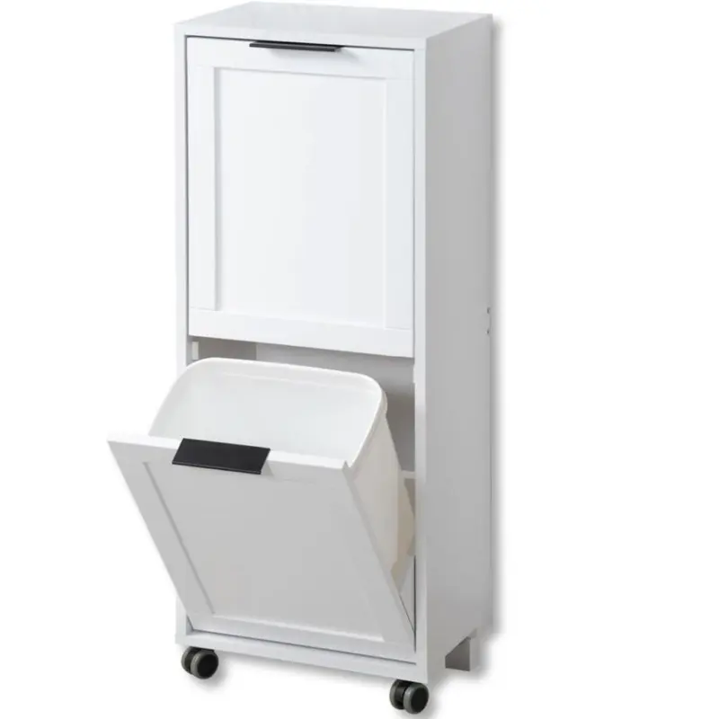 Mehrzweckschrank Weiß Bxh 36x94 Cm Mit Mülleimern