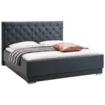 Möbelix Polsterbett Lederlook 160x200 Pisa Schwarz