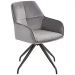 Möbelix Schalenstuhl Rapallo Grau Gepolstert + Drehbar